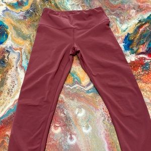 Rose colored capris 90 Degree yoga leggings